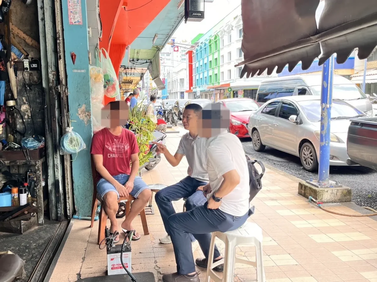 タイの南部にて車市場に関するタイ語通訳・アテンドを行う鈴木秀明